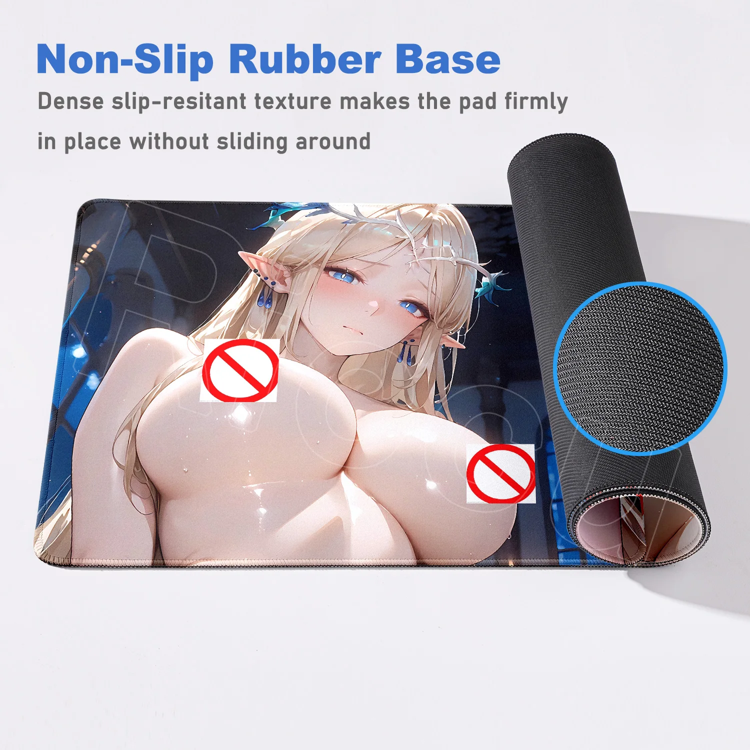 جديد الرياضة الإلكترونية Wuthering موجات مثير أنيمي ماوس الوسادة هنتاي ماوس الوسادة كبيرة الثدي الكمبيوتر لعب كبيرة البساط لطيف فتاة الفتيات XXL حصيرة مكتبية