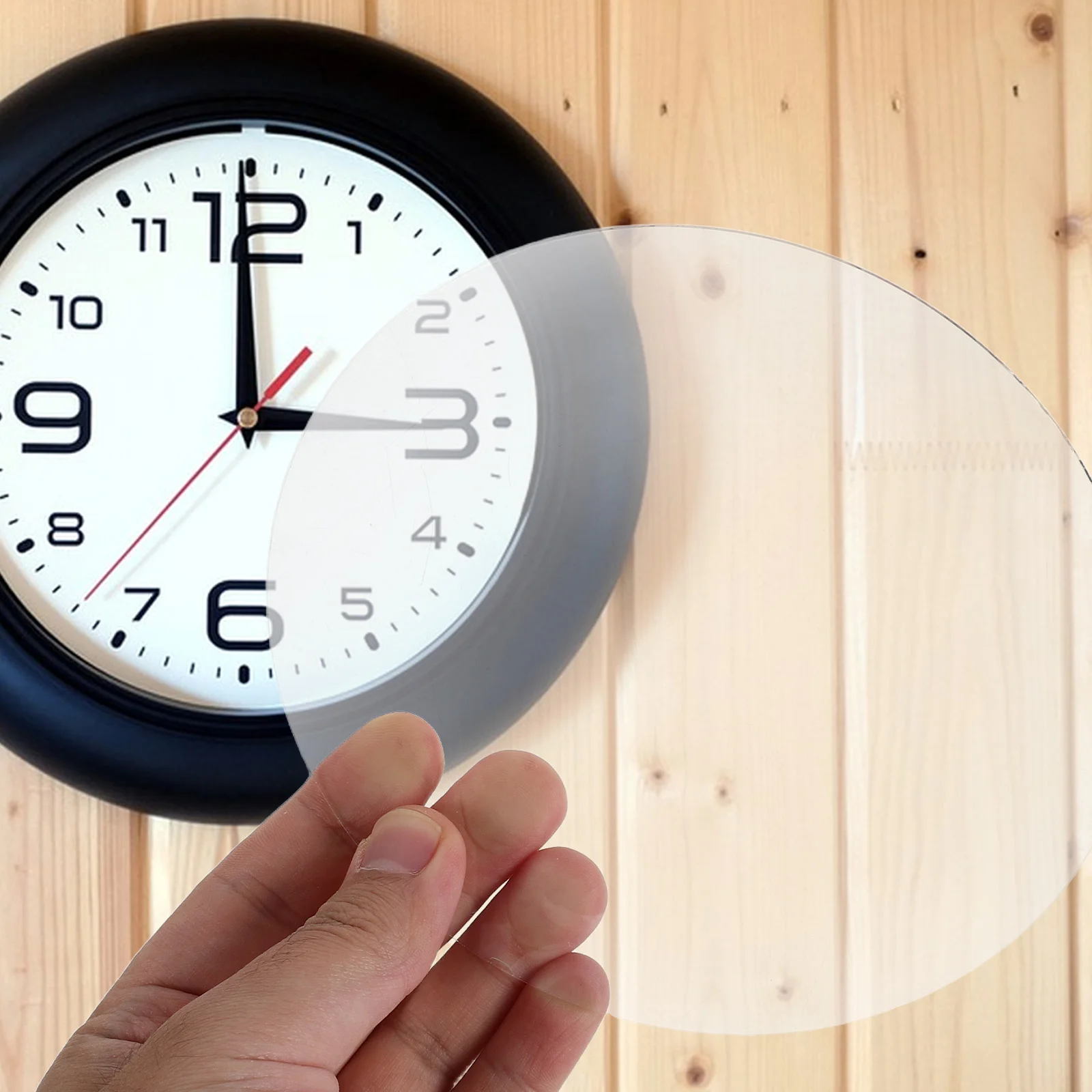 

Round Convex Glass Clock Front Cover Transparent Dome Replaceable Panel For Wall Clock Clear Glass Panel For Home Decor