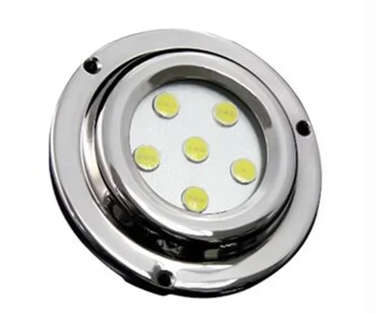 6W Underwater Boat Marine Stainless Steel Waterproof  LED Lights One-year Warranty, CE Certificate