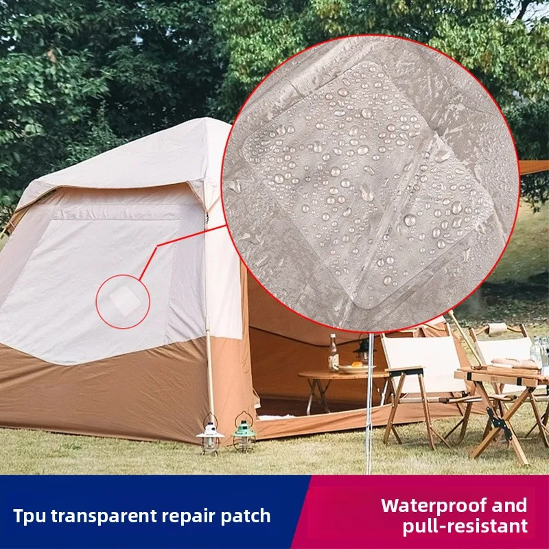 Repair Outdoor Tent Air Inflation Pad Repair Tape for Leaky Swimming Rings Leak Stopper for Raincoats Ransparent Waterproofpatch
