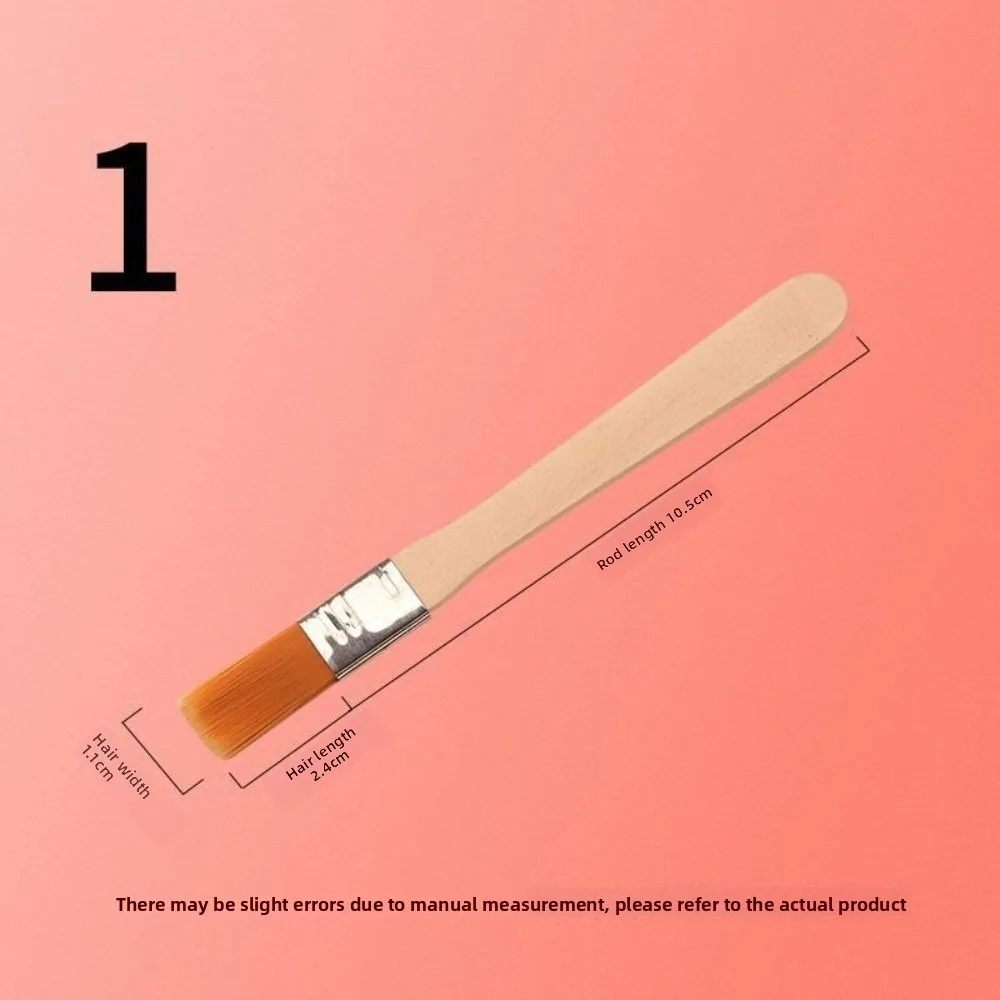 

Watercolor Paint Drawing Hair Painting Brush Wood Handles Practical Oil Paint Brush Multifunctional Nylon Clean Brush