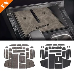 For GEELY ATLAS/BOYUE COOL 2023-2024 Accessories Car Door Central Console Water Cup Storage Box Gate Groove Mat Non-slip Mats