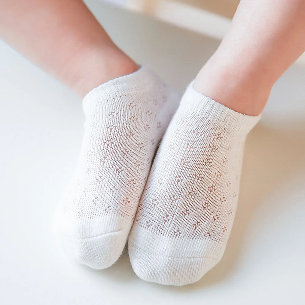 

5Pairs Socks Fashionable Colorful Design Thin Socks for Kids 3-5 Years Non Slip Comfortable Everyday Ankle No Show Fit