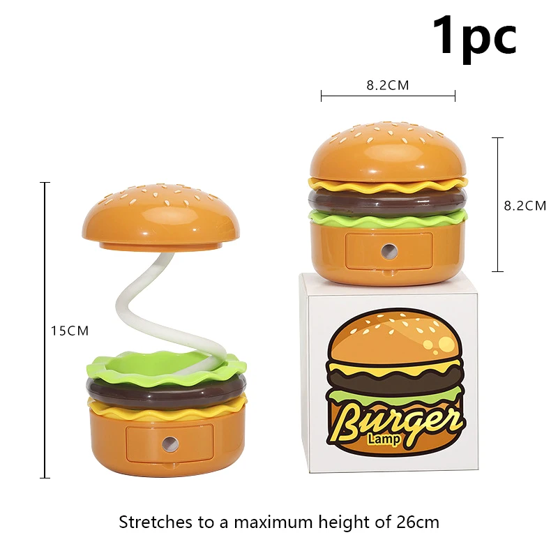 다기능 조명 함부르크 책상 램프, 창의적인 특수 데스크탑 LED 충전식 어린이 연필 깎이 야간 조명