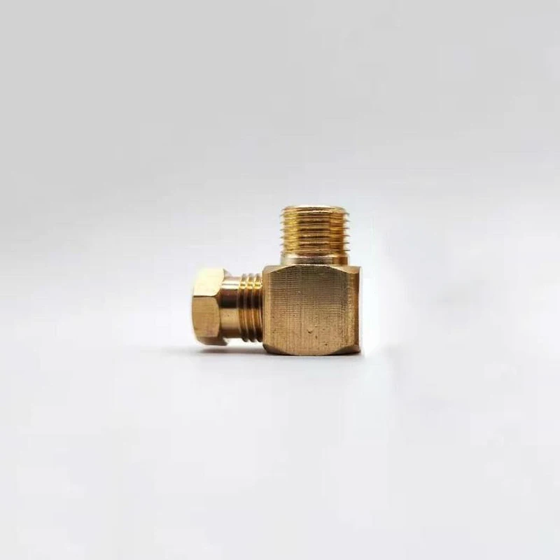 

4mm 6mm To M6 M8 M10 1/8" BSP Male Thread Brass Elbow Compression Ferrule Tube Pipe Fitting Connector For Oil Lubrication System