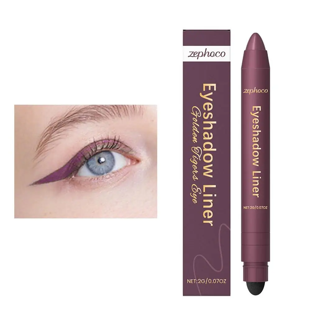 2-in-1-Eyeliner, seidig glatt, schnell trocknend, wasserfest und schweißfest, kein Verschmieren, Lidschatten-Liner für natürlich dramatische Augen, Ma S1P5