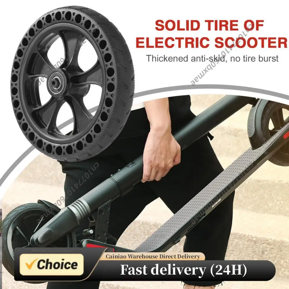 

Shock Absorption Scooter Solid Tires with Axle Anti-Skid Hollow Vacuum Tyre Part