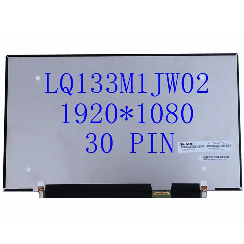 

IPS LED Lcd Displays screen matrix LQ133M1JW02 LQ133M1JW02A FOR Toshiba Portege Z30-A Z30-B R30-A