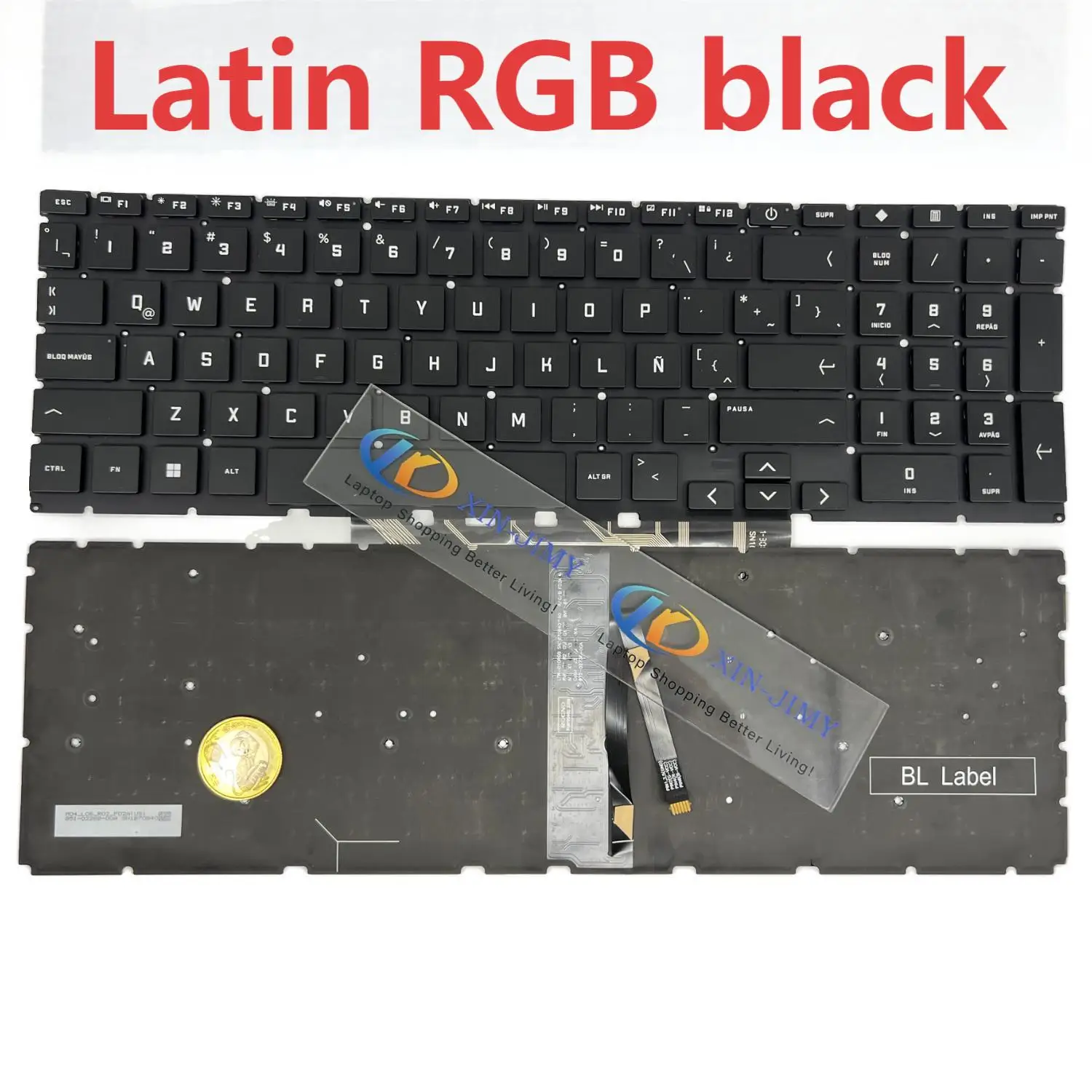 

16-D SP/Latin Keyboard For HP Victus 16T-D 16-D0013dx 16-D0030 16-d0128TX 16-d0129TX 16-E ‎16-E0010NR 0078ur TPN-Q26316Z-E 15-F