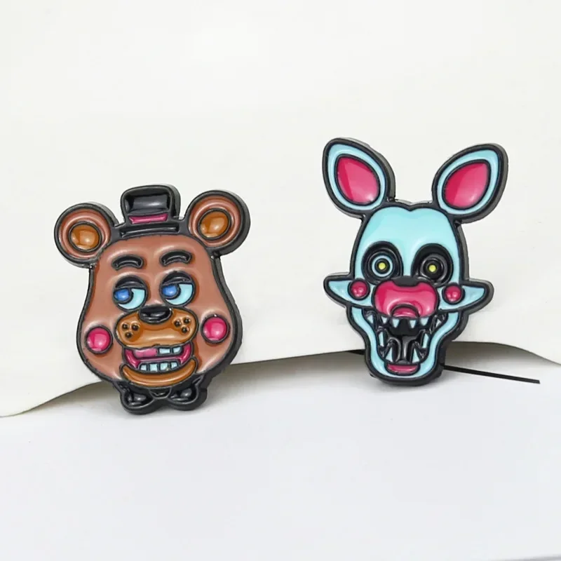 Fnaf Brooches Five Night At Freddy Enamel Pin Foxy Bonnie Animal Pins Badges Fashion Jewelry Accessories Gifts Kids Toys