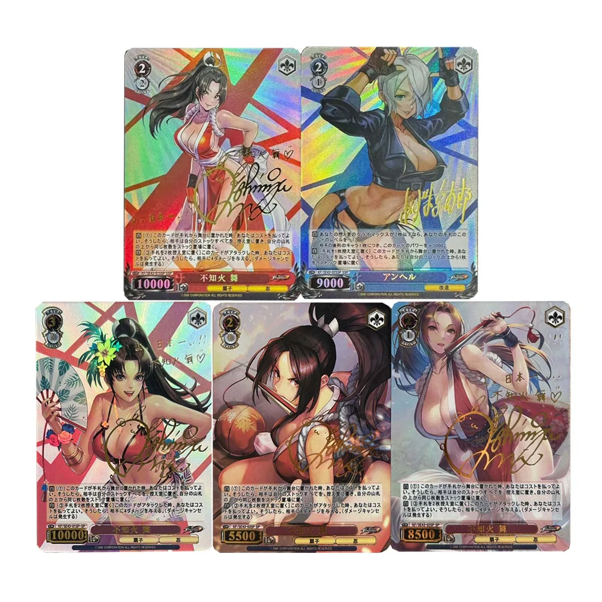 

63X88 мм Diy Self Made Goddess Story Mai Shiranui Ws Коллекционная карта Преломление Цветная вспышка Heidern Аниме Карты Подарочные игрушки