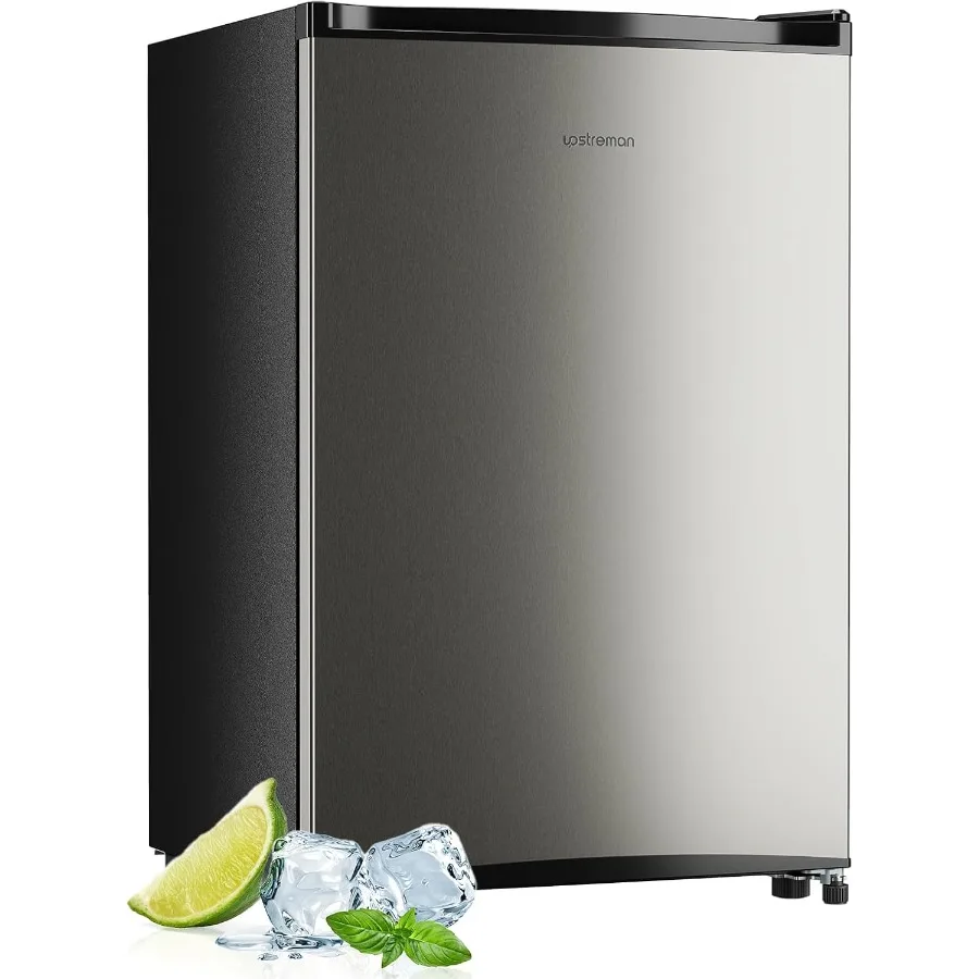 

Upstreman 3,0 куб. фута, небольшая мини-вертикальная морозильная камера с реверсивной дверью для дома и общежития, технология быстрого охлаждения, 5, регулируемая