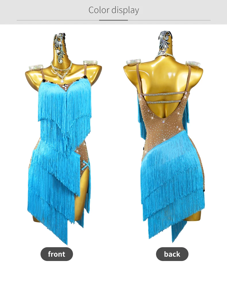 Damen-Kleid Karnevalskostüm Mädchen Sexy Ballsaal-Tanz-Wettbewerb Lateinamerikanische Kleidung Elegantes Bühnen-Abschlussball-Outfit 2026 Party-Auftrittsanzug – Detail 6