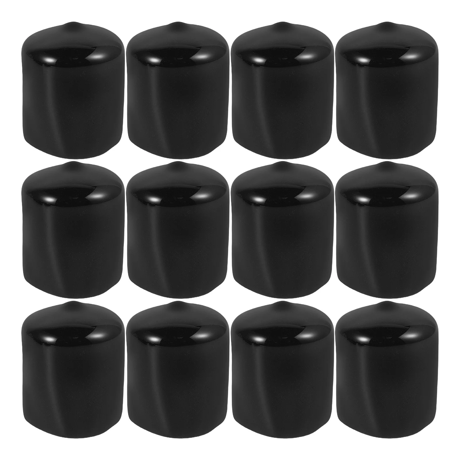 

12 Pcs Plastic Pipe Plug Anti Cut Protection End Cap Caps for Screws Covers Ends