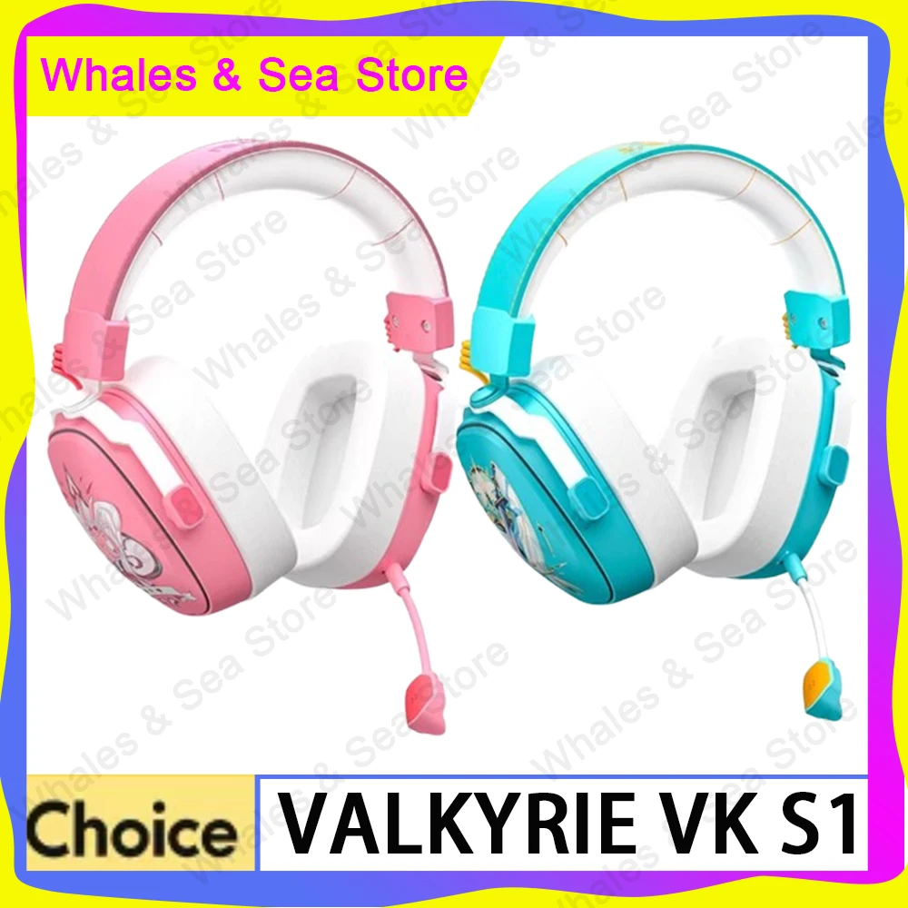 

Наушники VALKYRIE VK S1: беспроводная гарнитура с тремя режимами, 50-мм динамиками, пользовательской AI-системой шумоподавления, низкой задержкой и динамическим звучанием для гейминга