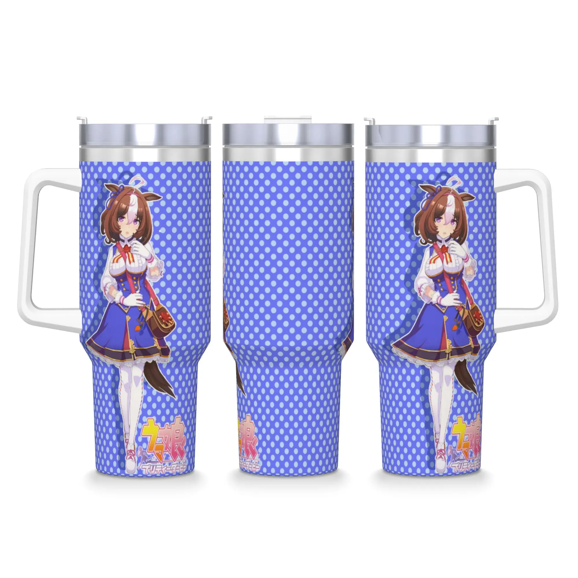 Stainless Steel Tumbler Meisho Doto UmaMusume Pretty Derby Thermal Mug  Portable Hot Drinks Mugs Cup Travelist Water Bottle
