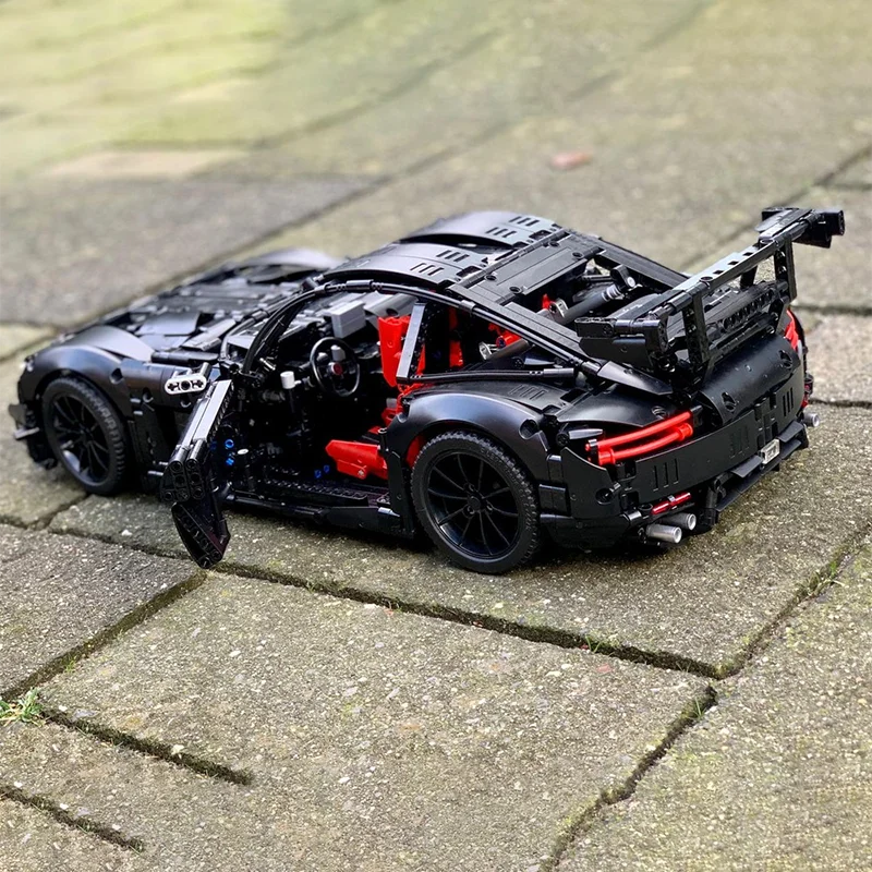 [2660 قطعة] مجموعة MOC المخصصة – سلسلة Mercedessas-AMG GT R Black، إصدار JamesJT MOC المعدل