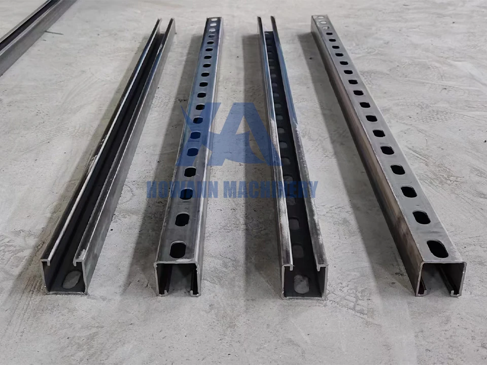 Hochpräzise Unistrut Solar Strut Channel Solar Panel Making Machine Solar Strut Roll Forming Machine Stahlrahmen Maschine