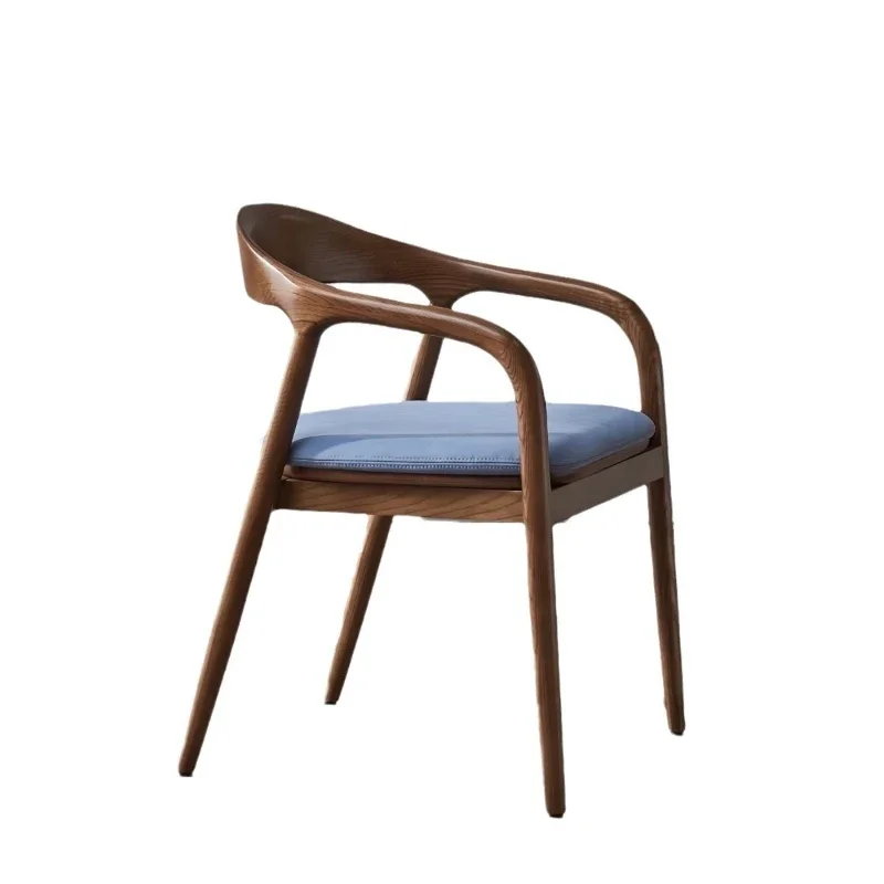 Dining chair Chinese chair Solid wood Nordic study back chair Simple
