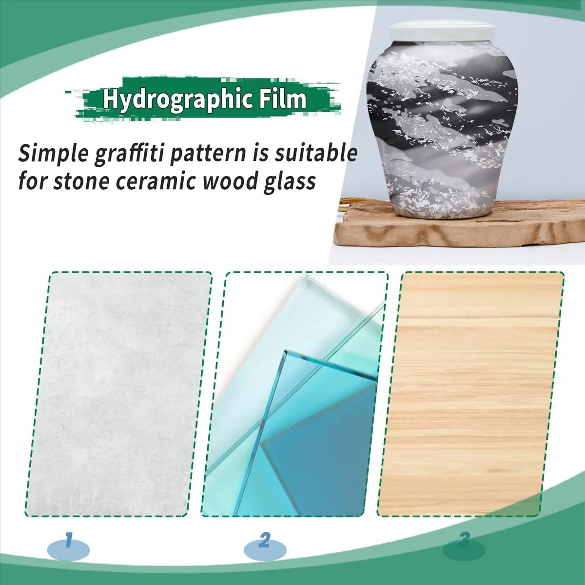MALL Hydrographic Film - Water Transfer Printing - Hydro Dipping -Splatter - 1 Meter
