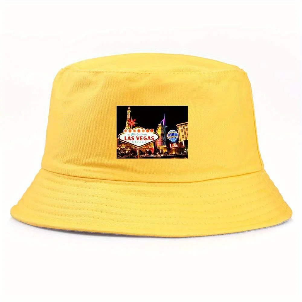 

Las Vegas Stylish Fisherman Cap, Lightweight & Breathable Bucket Hat, Perfect For Outdoor Activities, Running, Cycling