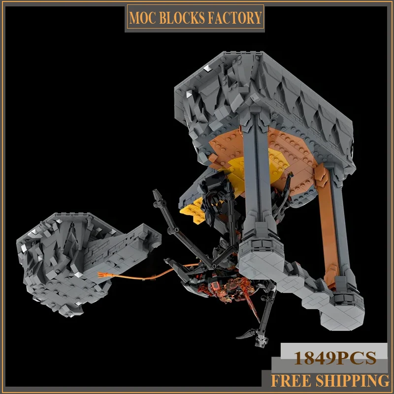 

Magical Rings Moc Building Bricks The Curse of the Wizard Model Technology Blocks Famous Scene Toy DIY Assembly Holiday Gift Set