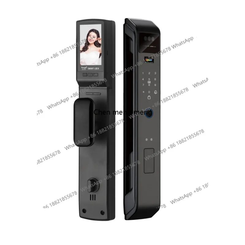 

Face Recognition Biometric Fingerprint Smart Door Lock Video Intercom Tuya Wifi Digital Locks