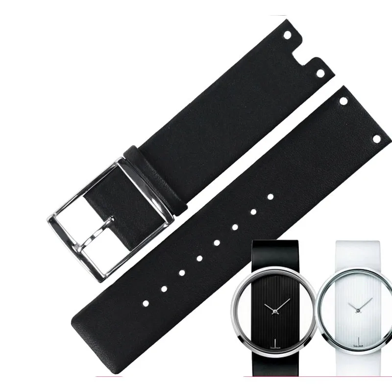 22mm Watchbands for CK K94231 K9423101 Genuine Leather Durable Soft for Calvin Klein Watch Strap Men Bracelet