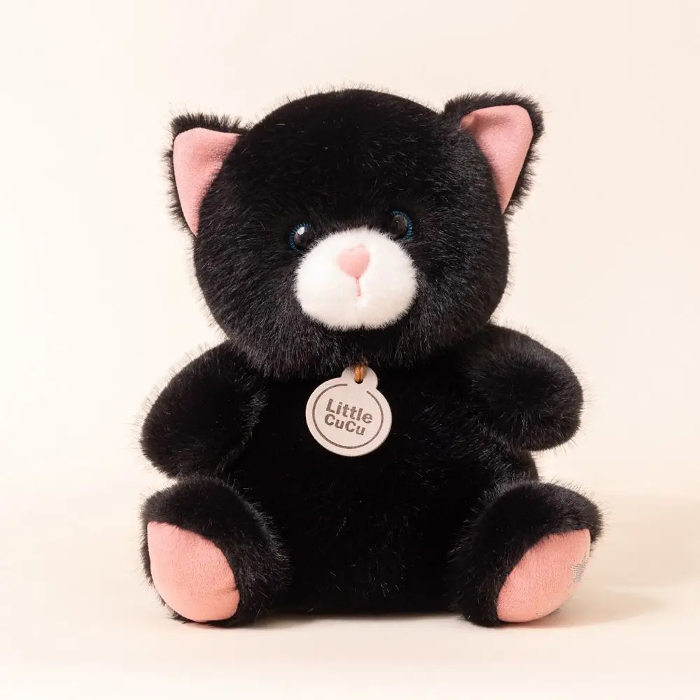 

Украшение рабочего стола, кролик, енот, кукла, собака, пингвин, панда, мультяшная мягкая кукла с черным котом, день рождения, Рождество