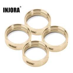 INJORA 27g/pcs Brass Wheel Weights Inner Beadlock Rings Fit 1.3