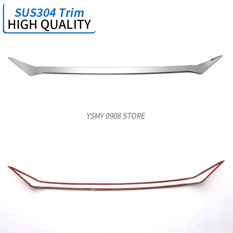 1 PCS Stainless Steel Chrome Front Hood Bonnet Lid Molding Cover Trim for Mazda Cx-5 CX5 KF 2017 Car Exterior Accessories