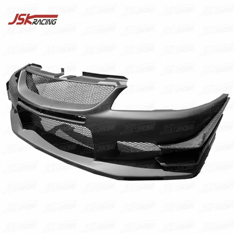 VOLTE X STYLE HALF CARBON FIBER FRONT BUMPER for 2001-2007 MITSUBISHI LANCER EVOLUTION EVO 7-9