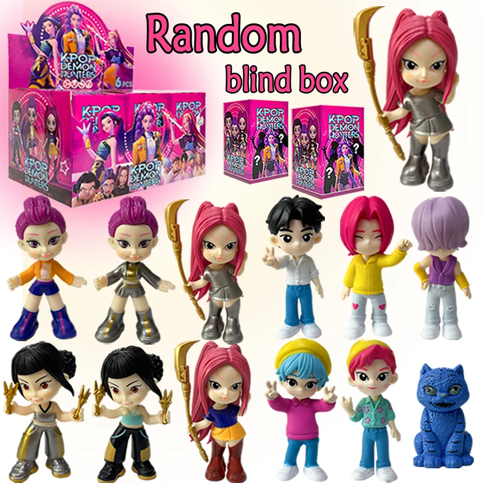 

1-12 шт. KPop Devil Hunter кукла виниловая игрушка Rumi Mira Zoi персонаж виниловая маска слепая коробка орнамент игрушка подарок на день рождения