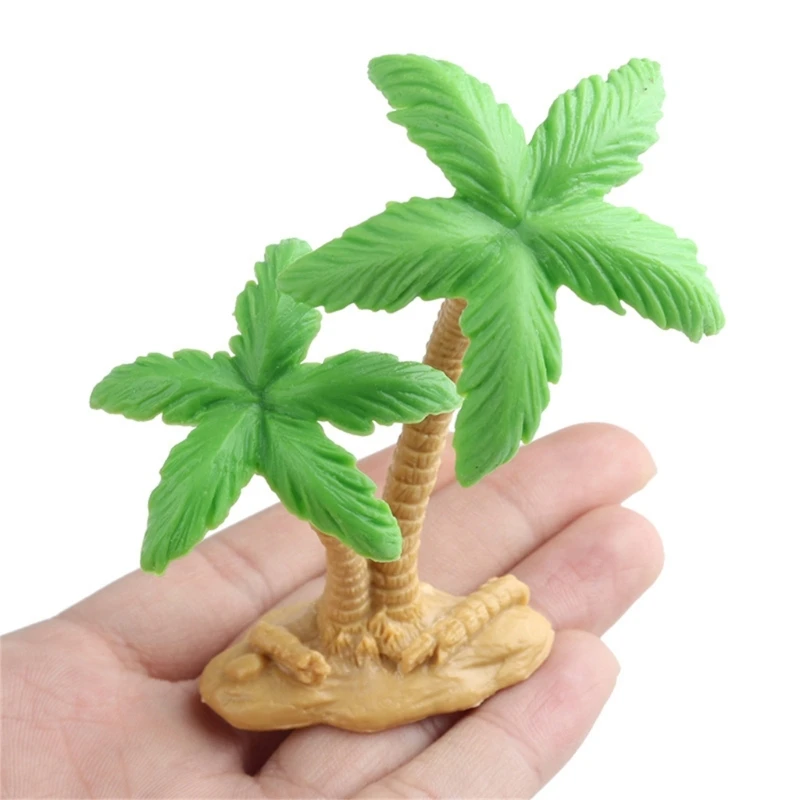 Miniatures ประดิษฐ์อย่างมีศิลปะปาล์มต้นไม้เครื่องประดับต้นไม้ตกแต่งสำหรับตกแต่งสวน Fairy Garden