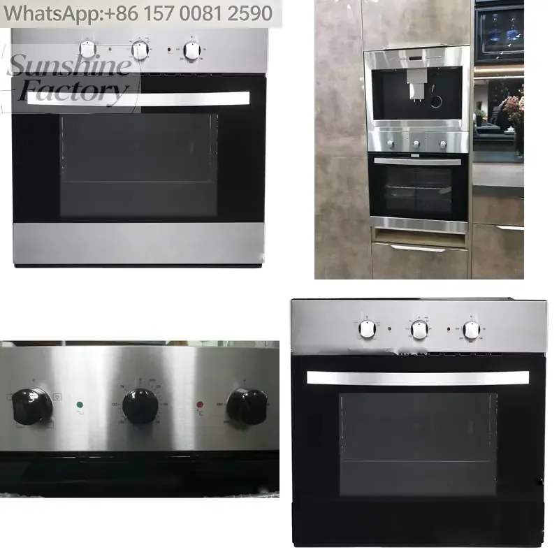 Export Cross-border E-commerce Household Appliances Electric Embedded Oven Stainless Steel Glass Material Mechanical Control