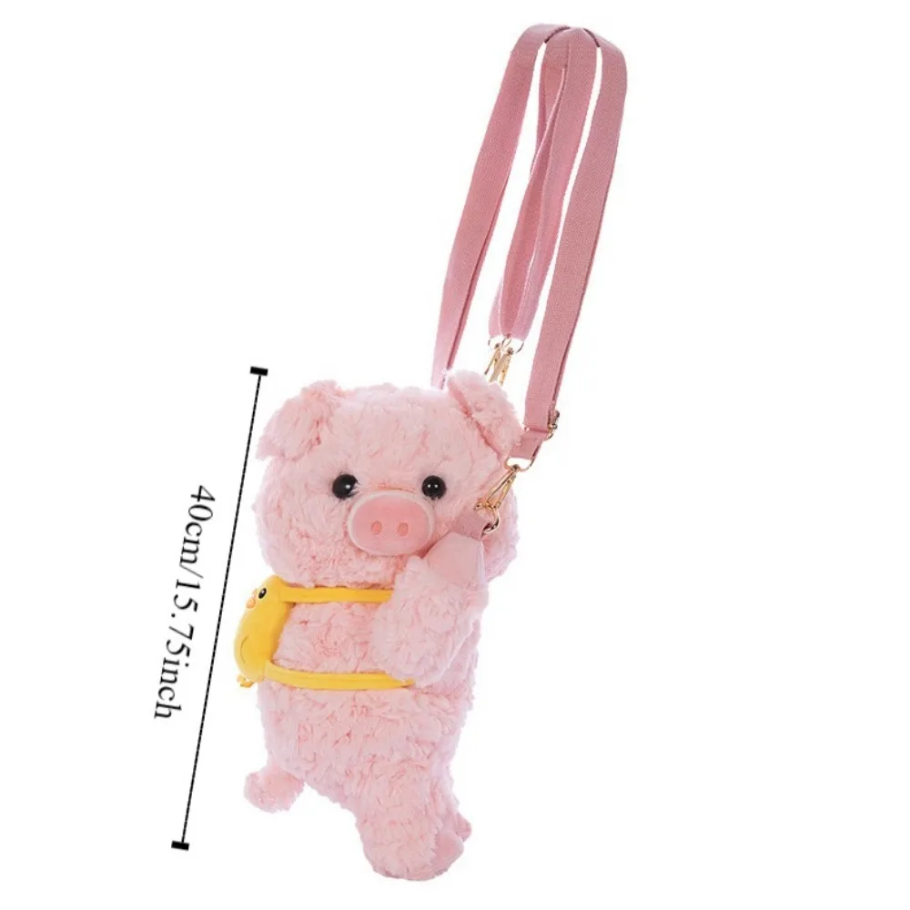 Fashion Pig Plush Panda Backpack Fur Dog Animals Raccoon Bag Kawaii Cartoon Animal Capybara Crossbody Bag Zoo Gift