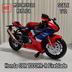 Fireblade Replica Motocicleta Modelo, Mini Moto Collectible Brinquedo Presente Miniatura, Honda CBR 1000RR-R, Motor Rider Lembrança, Escala 1:12