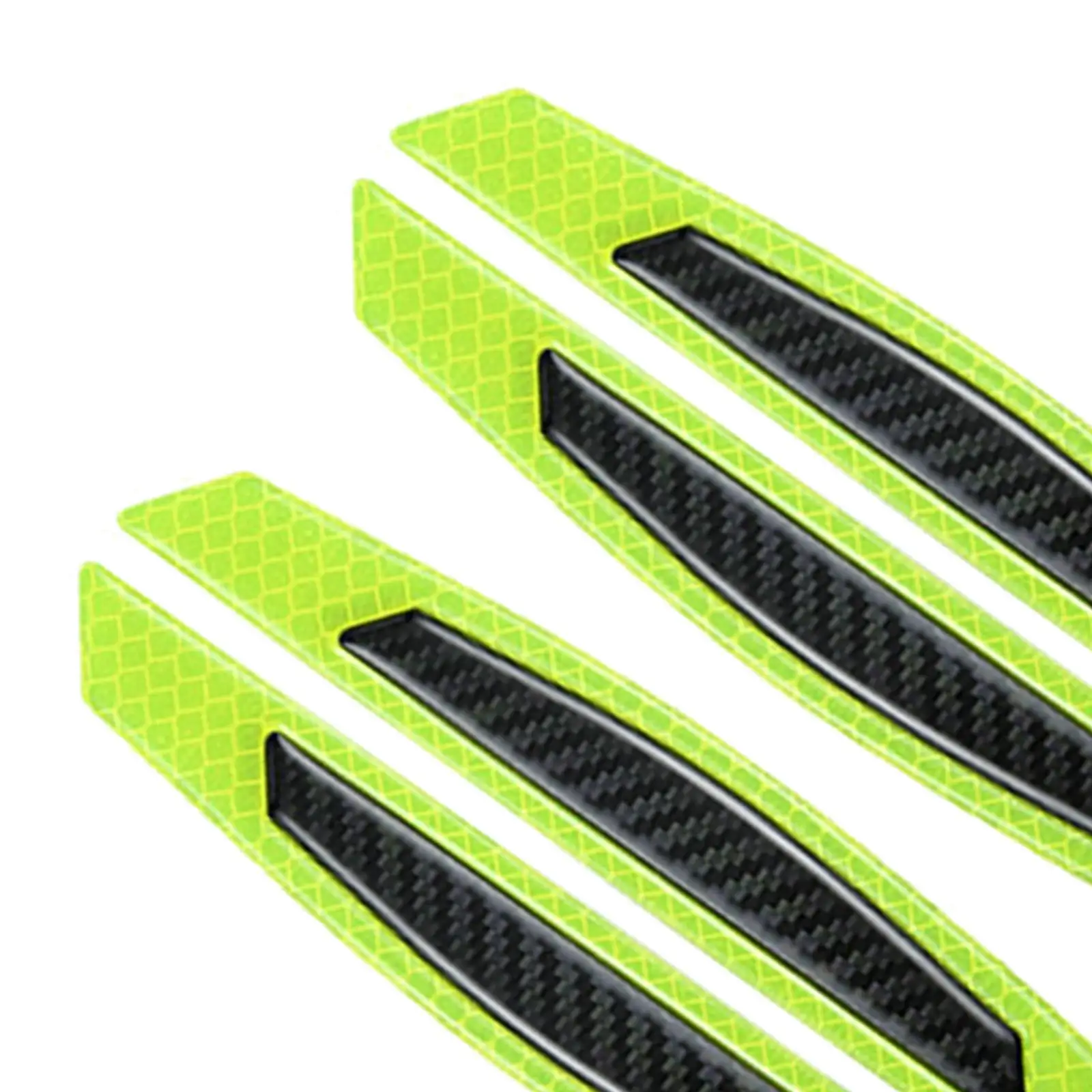 Car Front Rear Bumper Guard Reflective Sticker Epoxy Carbon Fiber Bar for Universal Anti-collision Safety Enhancement