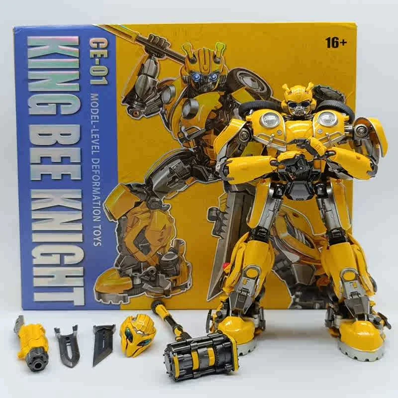 In Stock Transfation Toy Beetle Bumblebee CE01 Enlarged Alloy Version Bingfeng Handheld Hammer Action Figure Model Gift