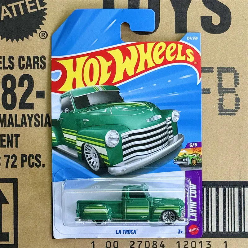 Coches de juguete Hot Wheels para niños 137 # 2026F HOTWHEELS LA TROCA Camioneta de Calle, Regalos Navideños para Niños
