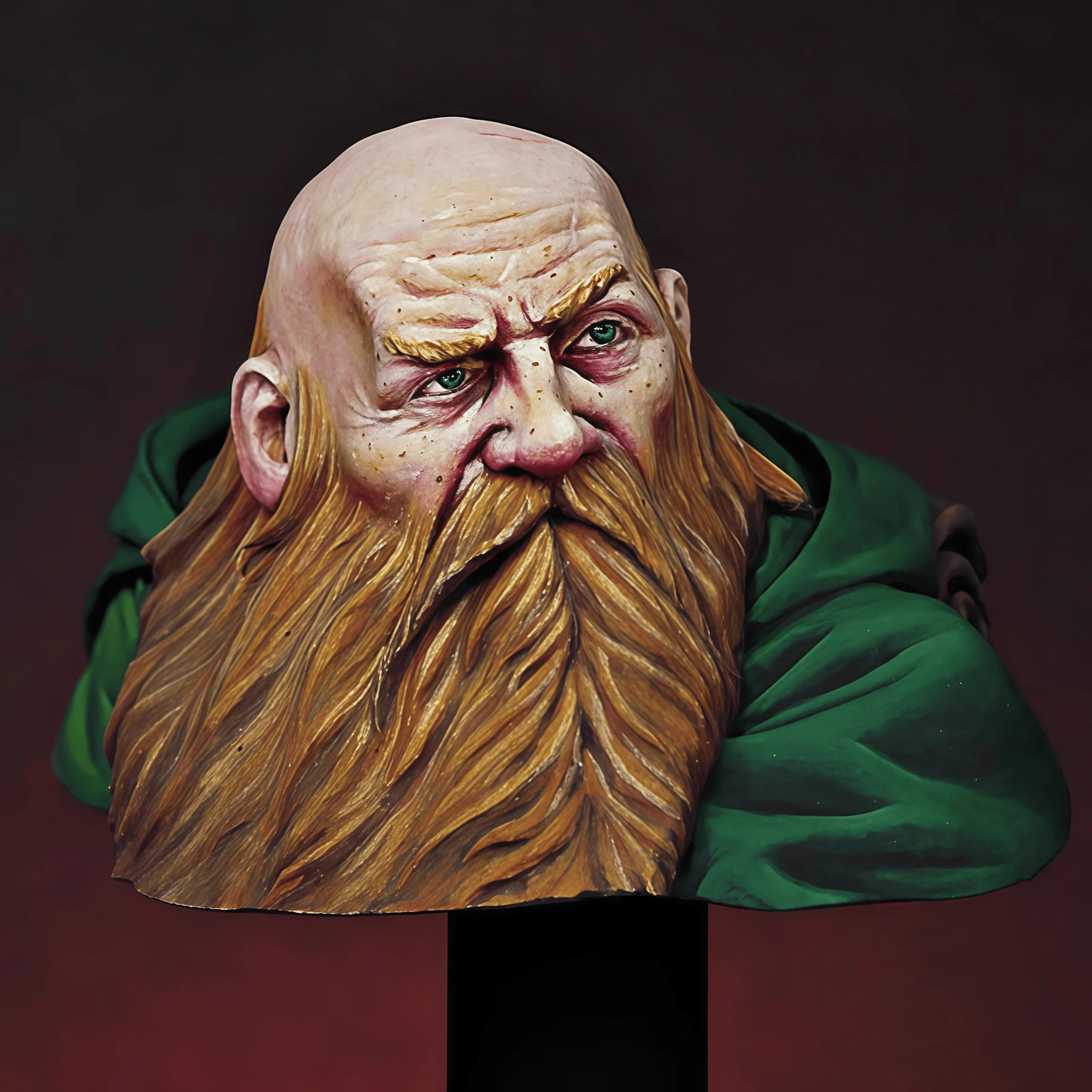 

1/16 Cast Resin Model Assembly Kit, Resin Dwarf Bust, Unpainted, Needs To Be Assembled 50mm