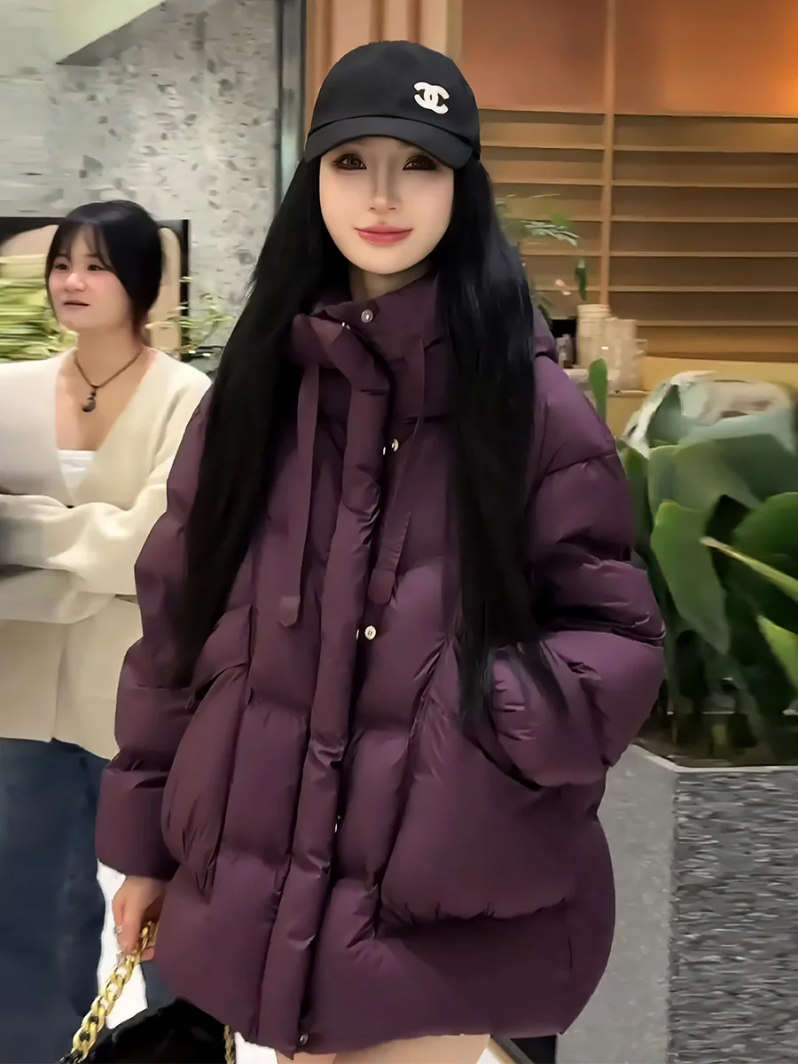 

Женская утепленная белая пуховая куртка-пуховик с капюшоном, теплая повседневная верхняя одежда для зимы, защита от холода