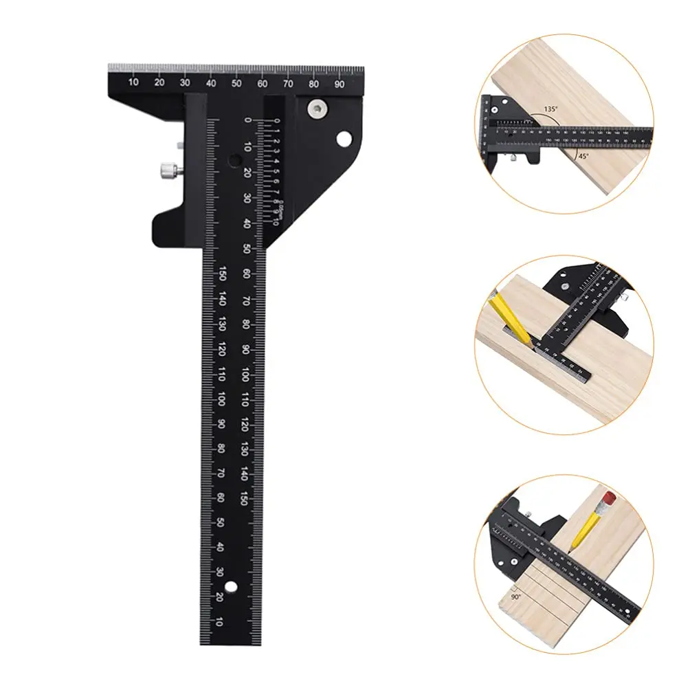 Ruler Precision Tools T Type Woodworking Scriber Hole Measuring Tool Multipurpose Tool Woodworking Measuring Tool Calipers