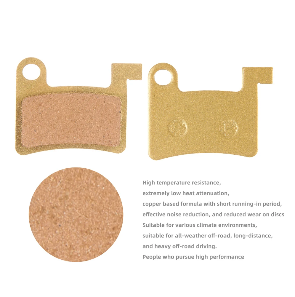 1-4 Pairs Electric Bicycle Disc Brake Pads Copper-based all-metal  Brake Pads for Elida Suzuki Folding Lithium Battery