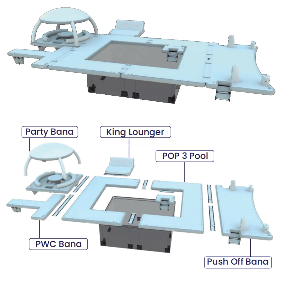 Durable PVC Inflatable Water Floating Island Water Floating Bar/inflatable Sofa/inflatable Water Chair