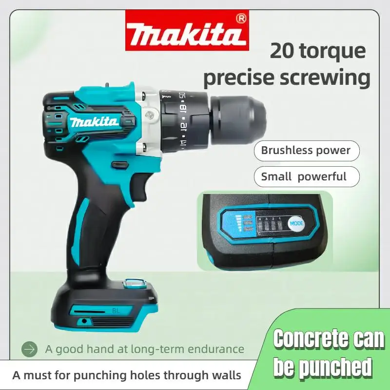 makita-ddf487z-18v-rechargeable-hand-drill-brushless-13mm-cordless-electric-drill-driver-with-led-light（bare-tool））