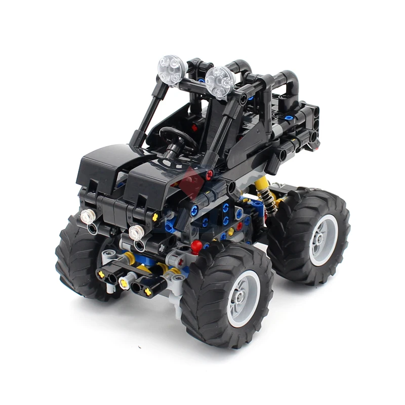 367 Pcs High-Tech MOC Mini Off-Road Vehicle Monster Truck Model Set Building Blocks Technical Buggy Bricks Car Toys Gift for Boy