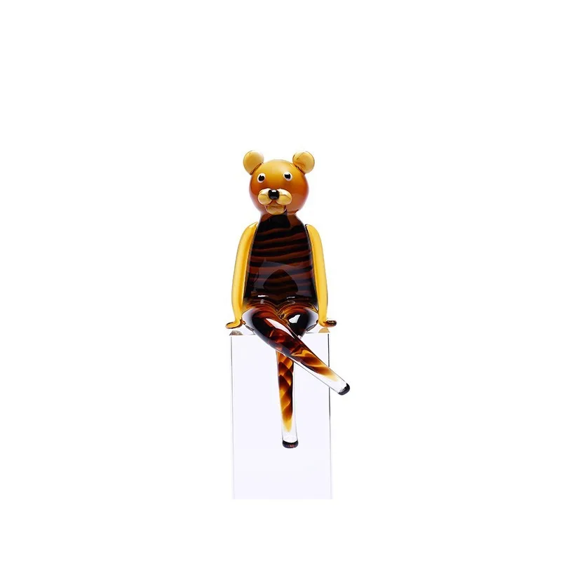 Creative Tiger Glass Souvenir Birthday Gift New Year's Mascot Ornament