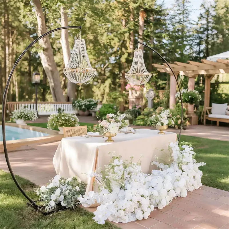 

2/4 шт. свадебный реквизит, роскошные вечерние мероприятия, декоративные светильники для сцены, люстра, центральный декор, фон для свадьбы