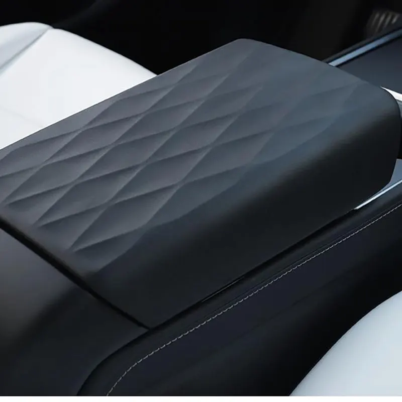 

For Tesla Model 3 Model Y Center Console Cover TPE Armrest Pad Lid Protector Decoration Protector Accessories